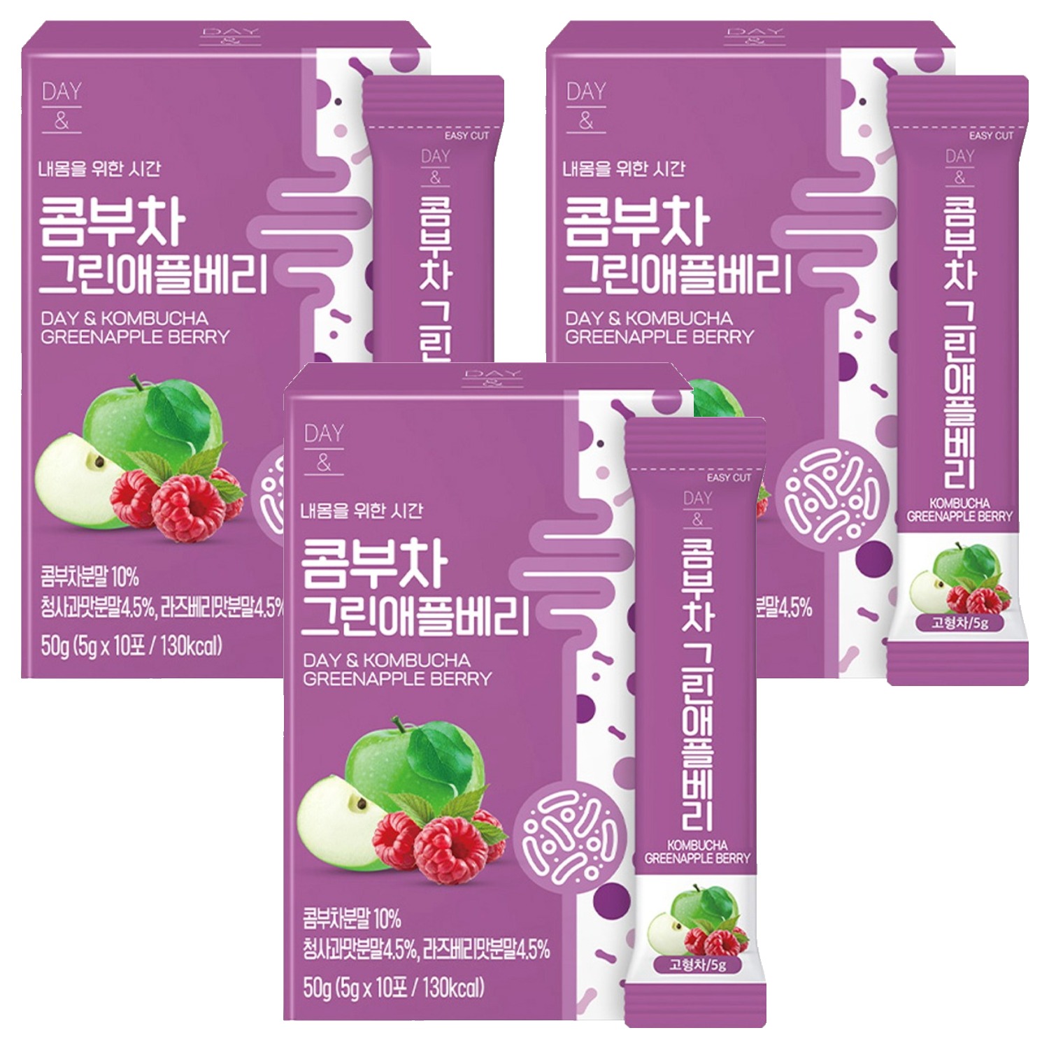 데이앤 콤부차 그린애플베리, 5g, 10개입, 3개 17,900원