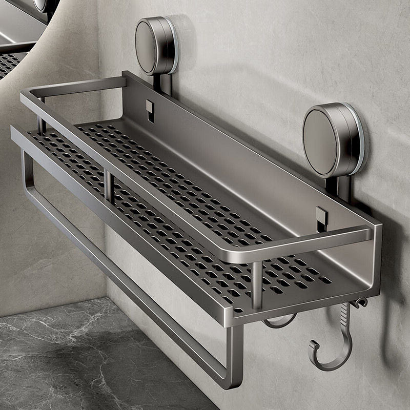 일상채움 강력 2중 흡착식 탄소강 욕실 선반 거치대 23,900원