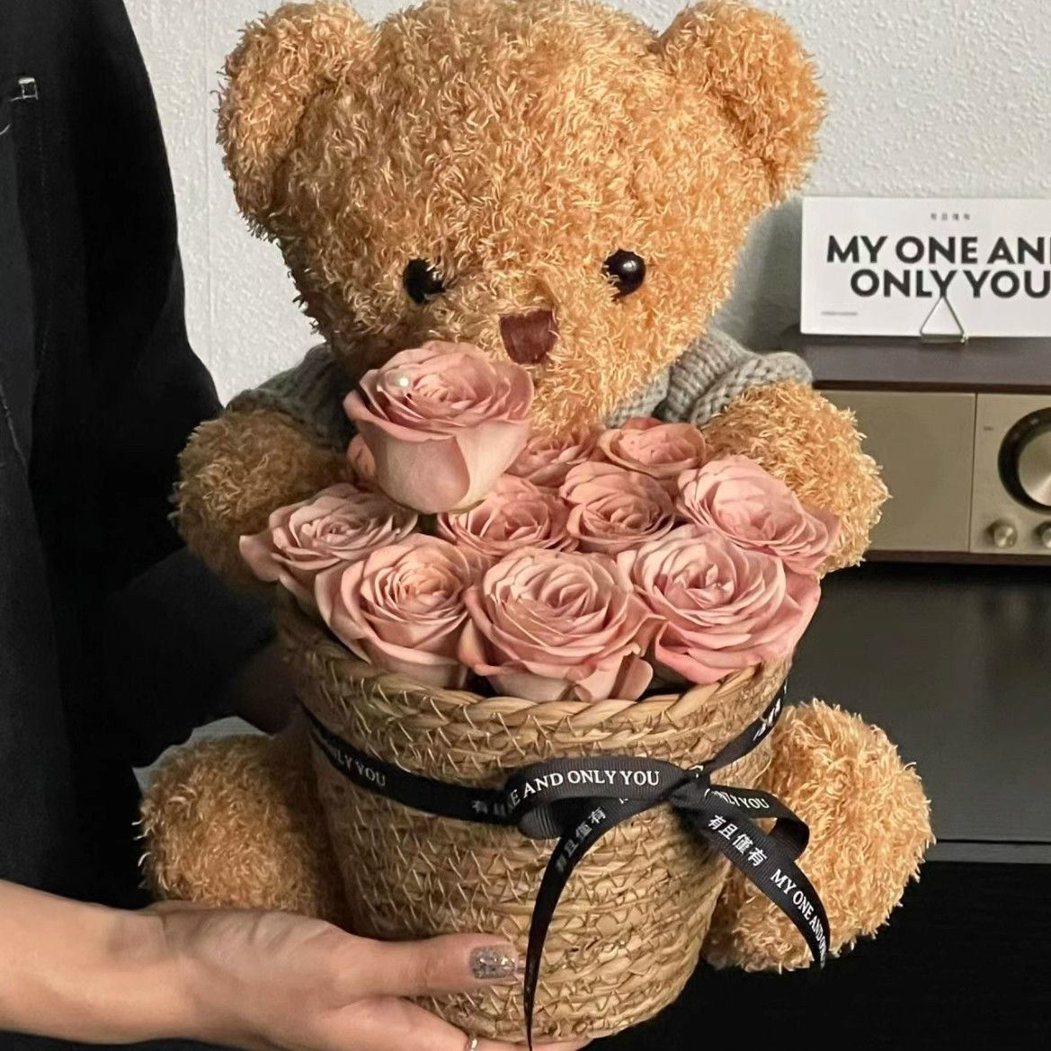 Asure 꽃다발 생일 선물 기념일 테디베어 인형 비누 꽃다발 27,370원