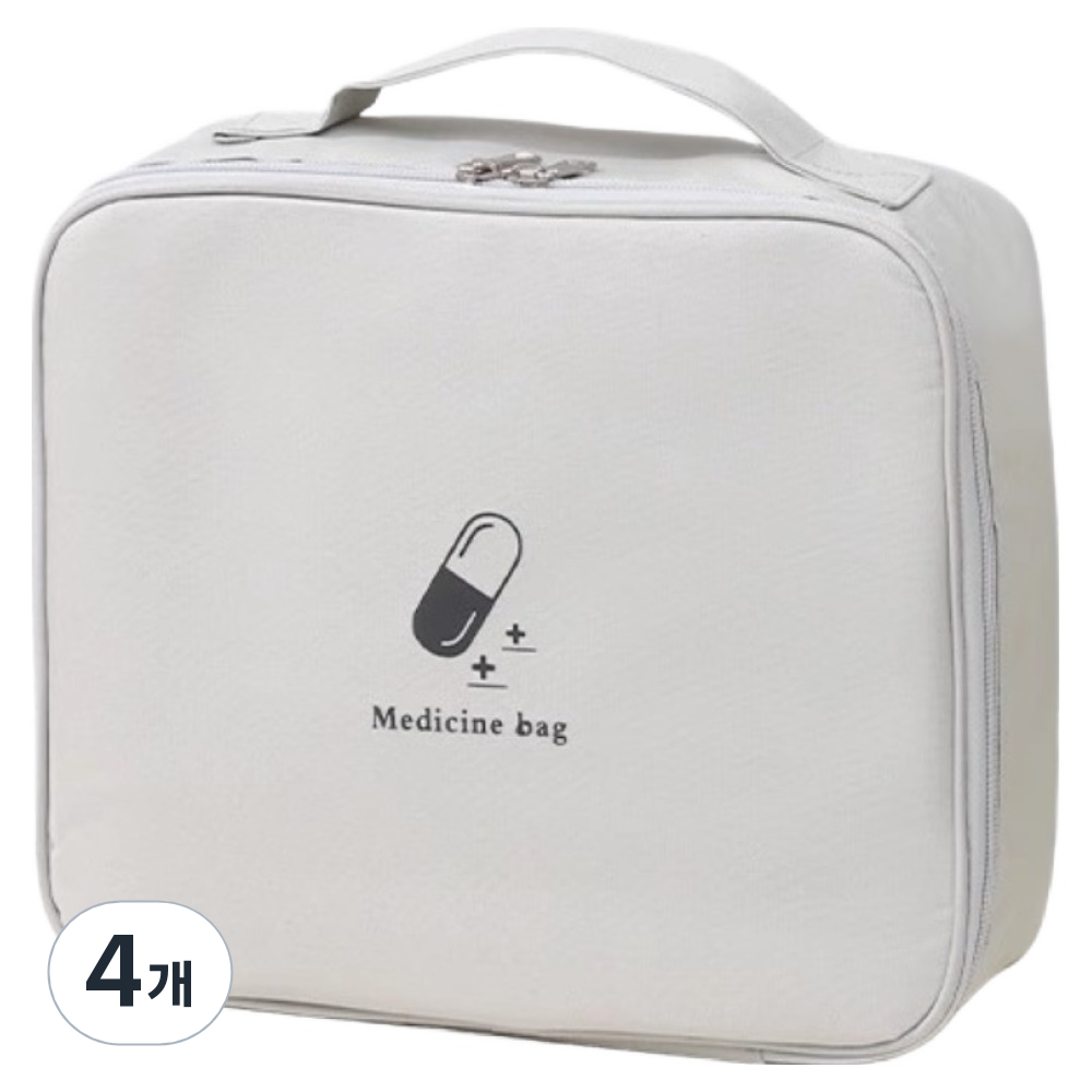 소담몰 심플 여행용 구급 파우치 라지 그레이 25 x 22 x 9 cm, 4개 73,600원