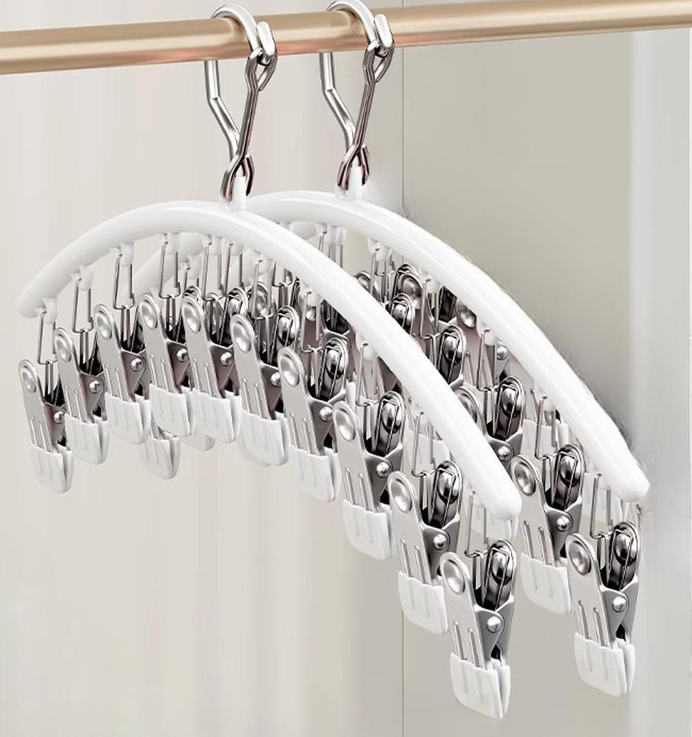 몰투데이 놓치지않아 스텐 빨래 양말 건조대 2p, 02 화이트 12,340원