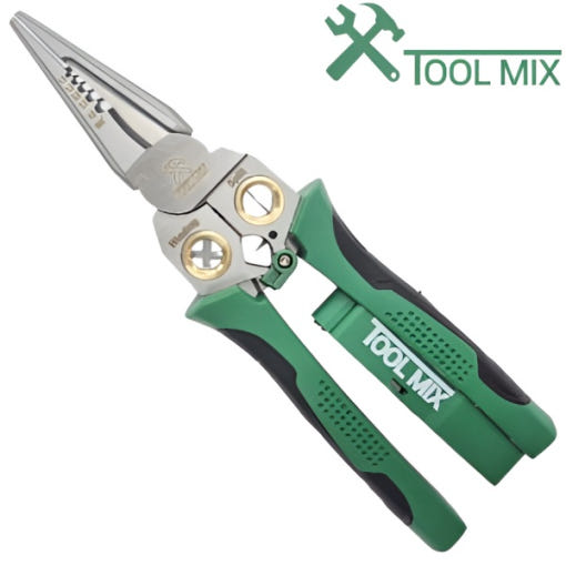 툴믹스 TOOLMIX 검전탈피기 TM-8IN1 와이어 전선 피복 절단 압착 집게 스트리퍼, 1개 25,600원