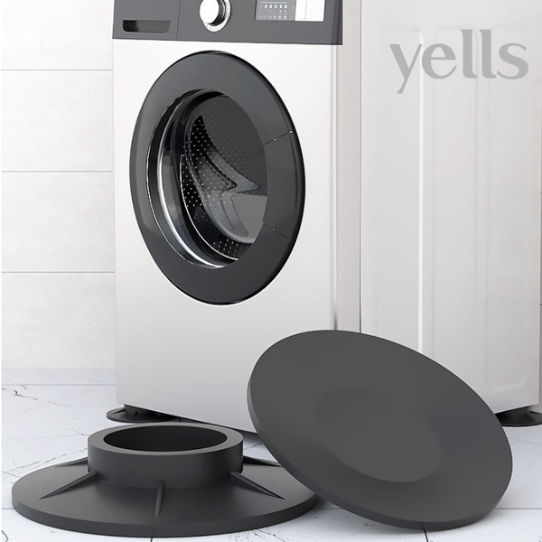 세탁기 건조기 흔들림 방지 미끄럼 진동 흡수, 4개, 흡착 받침대 블랙 셋트 8,700원