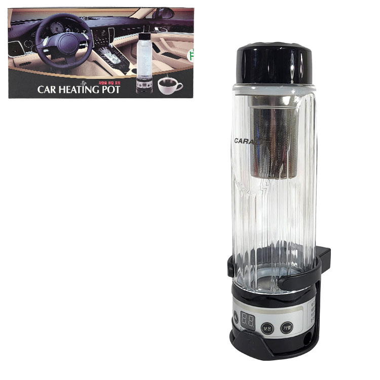 차량용 히팅 포트 420ml 카포트 시가잭 히팅텀블러 95w 커피 휴대용 캠핑 야외 자동차 온도 제어 조절 용 70,900원
