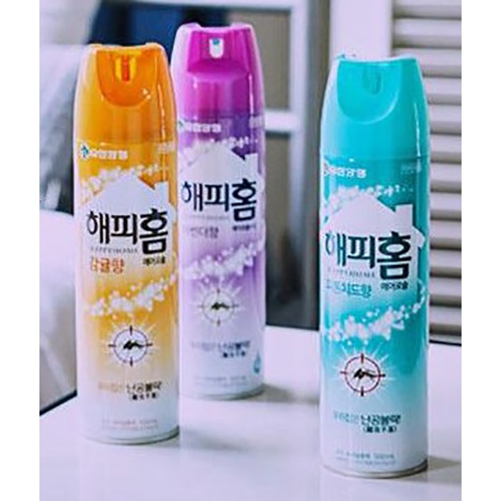 해피홈 수성에어졸 500ml 4가지향 모음 3,600원