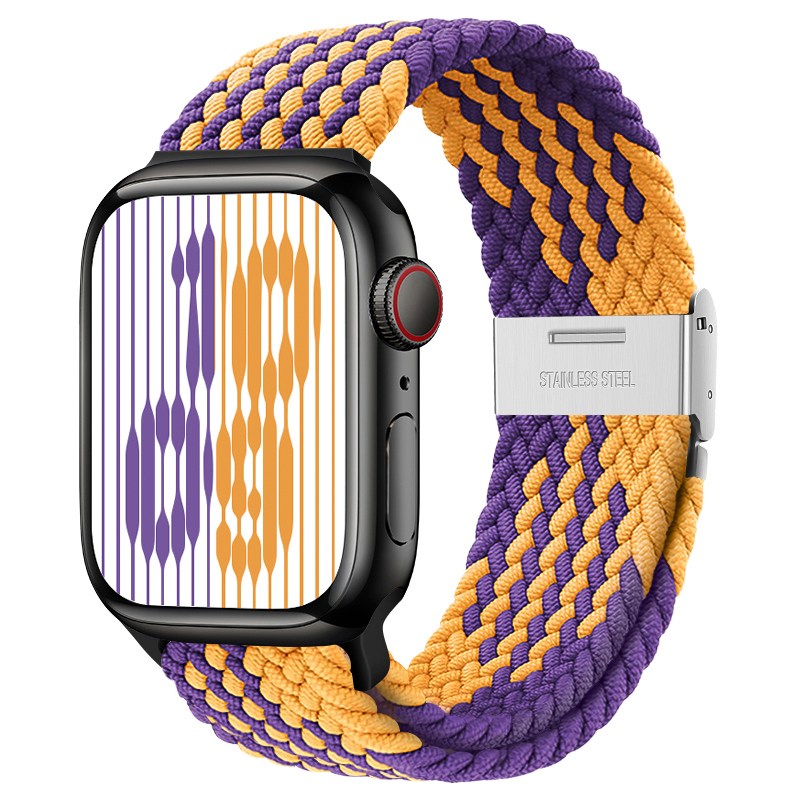 iSerise 애플워치 호환 나일론 루프 실버 스틸버클 캐주얼 남녀공용 워치밴드 스트랩 12,800원