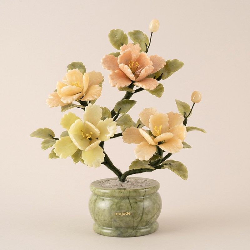 승진 영전 축하 감사 이사 집들이 선물 옥화 옥화분 / [아토제이드] 옥꽃 피오니 4송이 믹스, 믹스, 1개 180,000원