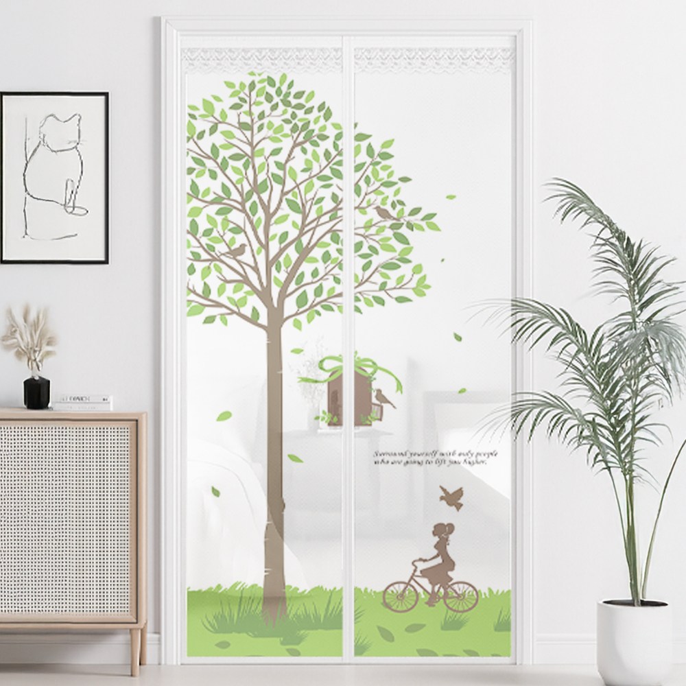 코팅블루 찍찍이 간편설치 튼튼한 방문 현관 일체형 자석 모기장세트 14,900원