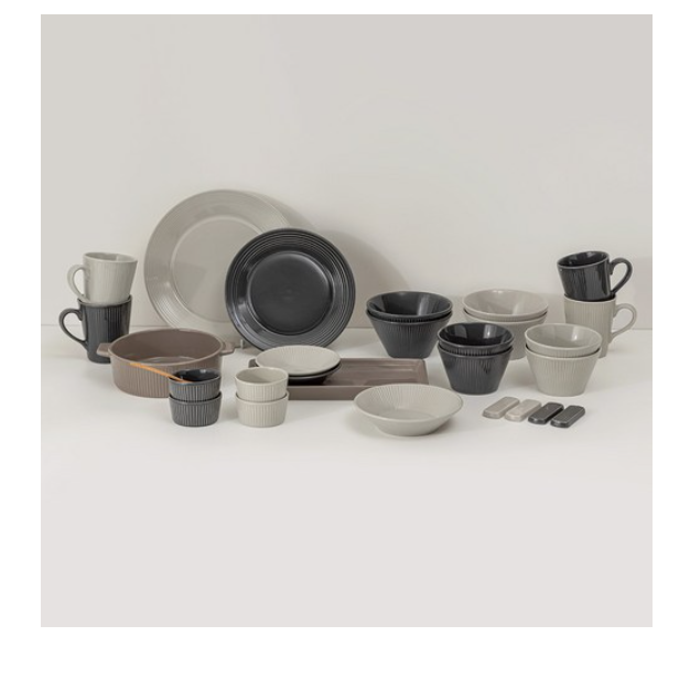 로얄베일 라이닝 4인 한식기세트 27p, CREAMGRAY,MOCA,CHARCOAL, 식기 세트 27p, 1세트 429,500원