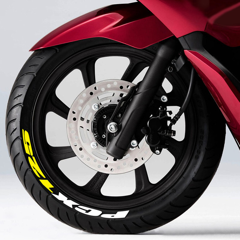 그리븐 2세대 혼다 PCX125 전용 타이어 레터링 휠 스티커 데칼, 1개 7,900원