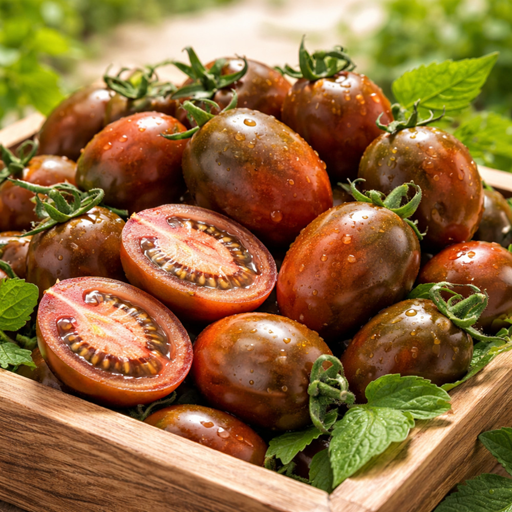 (가장맛있는제철) 아삭한 식감 고당도 흑대추방울토마토, 1박스, 1kg 16,800원