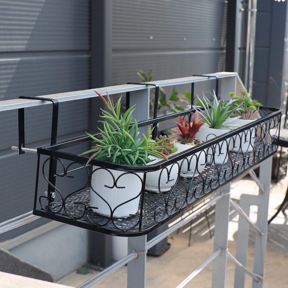 HK.sell 라운드 베란다 화분걸이 난간 화분걸이-더 넓어진 폭 25CM -걸쇠 폭 조절 가능 3.5-7.5CM 사이 모든 난간에 적용 가능 21,500원