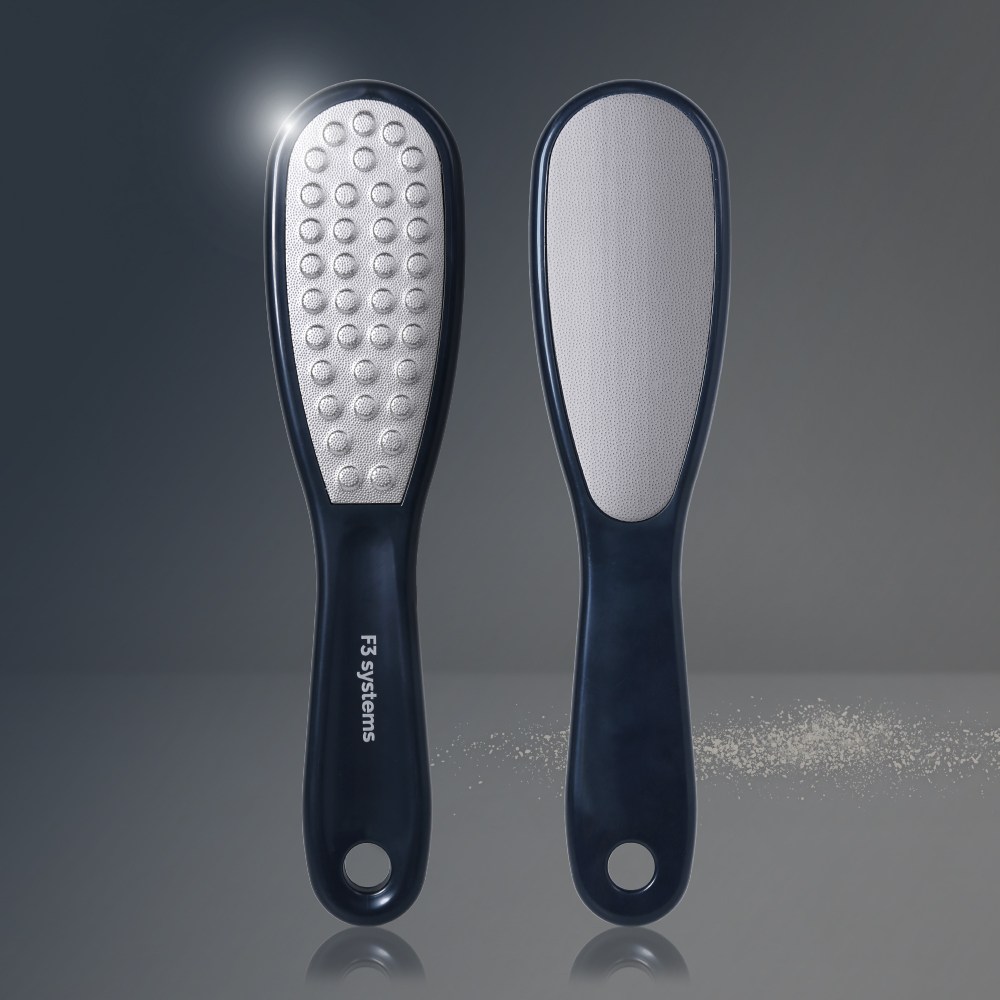 F3 묵은각질엔 스텐돌기형 각질프로 양면 풋파일 발각질제거기 2P, 216.5g, 1개, 2개입 17,500원