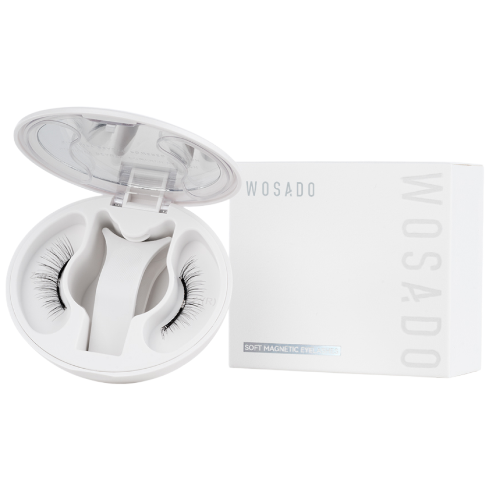 WOSADO N0.1 마그네틱 인조속눈썹 일체형 수납 설계2in1 R-SLM 연자성 기술 고급 노글루 속눈썹 실키 블랙, 1개, N0.1 실키 블랙 45,800원