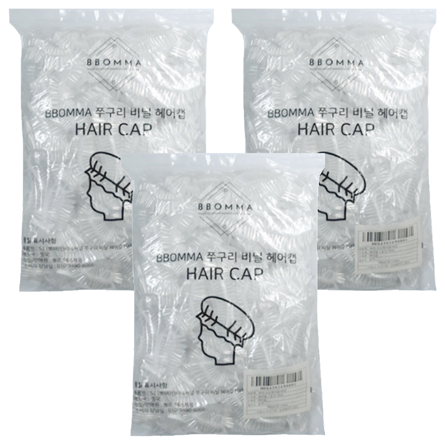 뽀마 쭈구리 비닐 헤어캡 18,600원