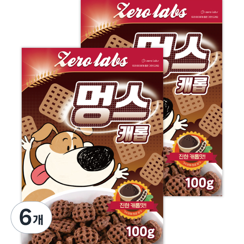 제로랩스 강아지용 시리얼 멍스, 캐롭 맛, 100g, 6개 37,500원
