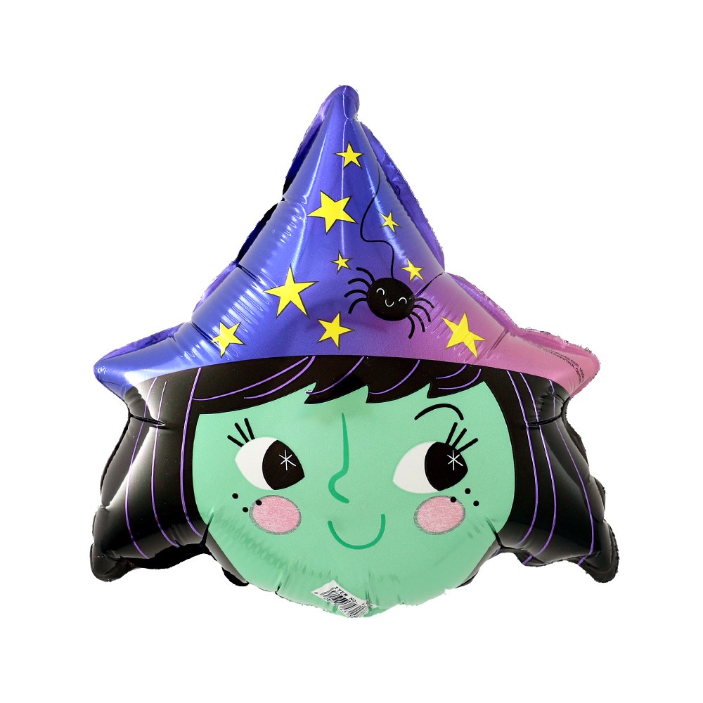 아나그램 미니쉐잎 할로윈위치 은박 호일 풍선, 미니쉐잎 웰컴베이비, 단품 1,800원