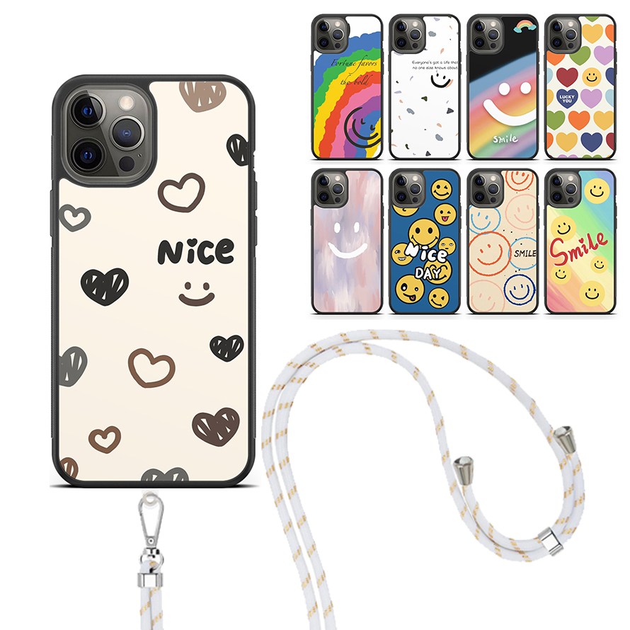 스마일 목걸이 스트랩 케이스 전기종 X커버5 포켓몬 키즈폰 A13 와이드6 A33 M23 M33 M53 17,100원