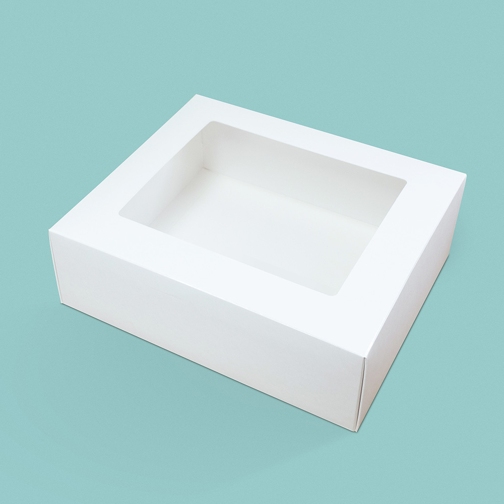 제이팩토리 쿠키박스 답례품 떡 투명창 다용도 선물상자 화이트 창박스 대 242,000원