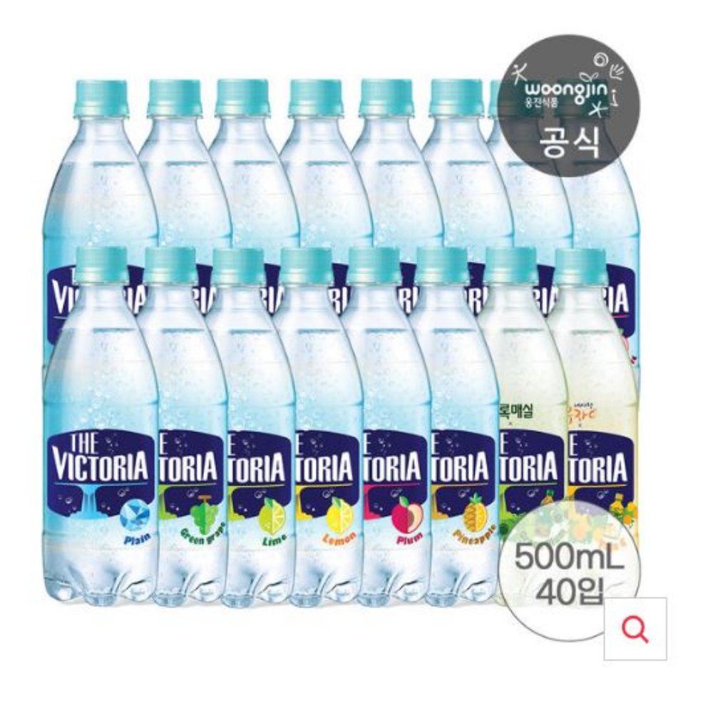 [체리출시! 교차선택] 웅진식품 더빅토리아 탄산수 탄산음료 500ml 20+20페트 총 (택2) 22,900원