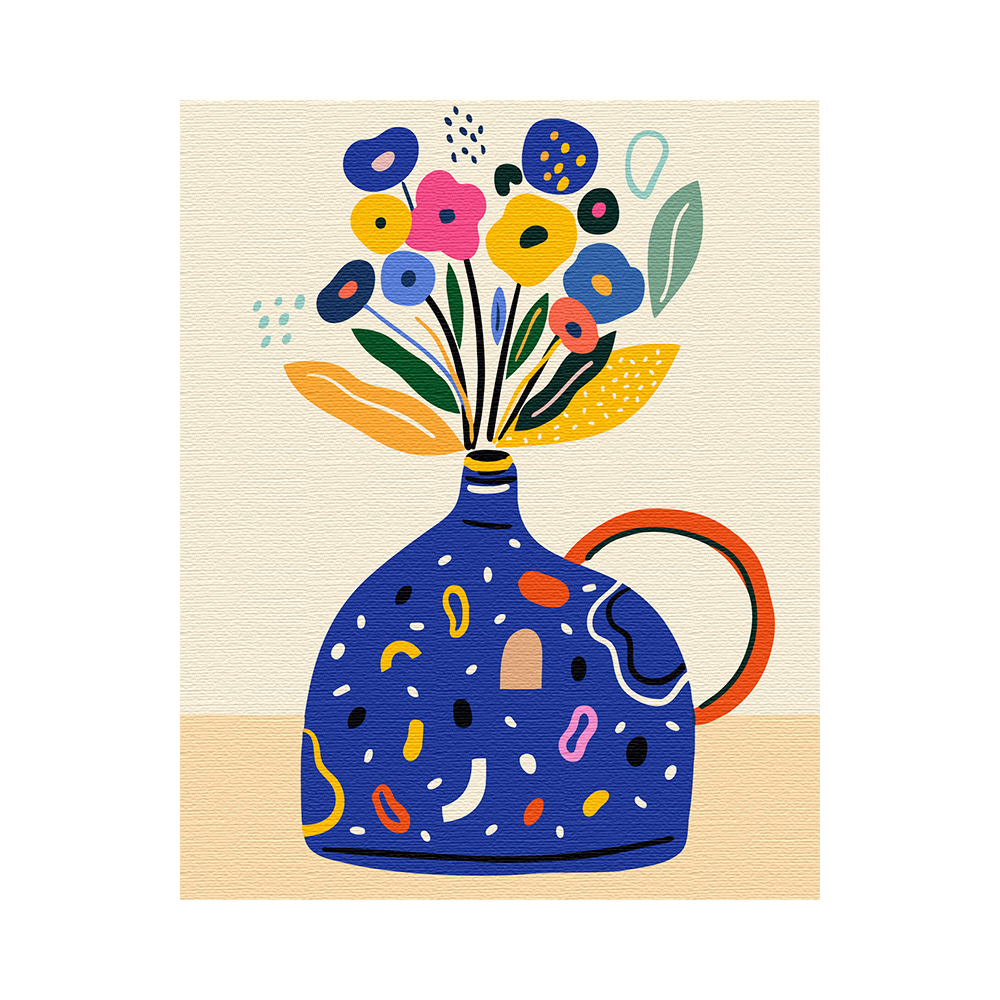 플레이어바웃 DIY 명화 그리기 블루 화병 세트, 혼합색상, 1개, 현재가 17,900원