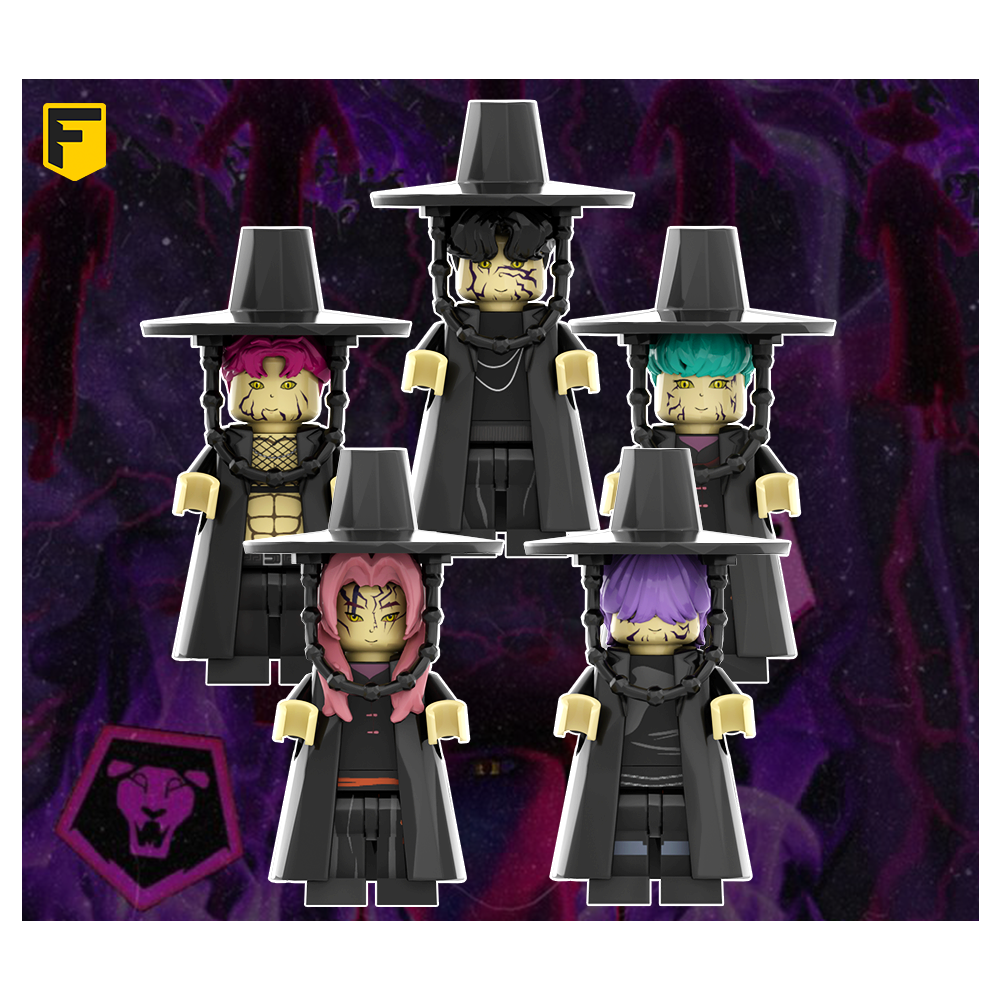 FunKKU 케이팝 데몬 헌터스 최신 사자 보이즈 캐리터 피규어 5종 블럭 세트 19,800원