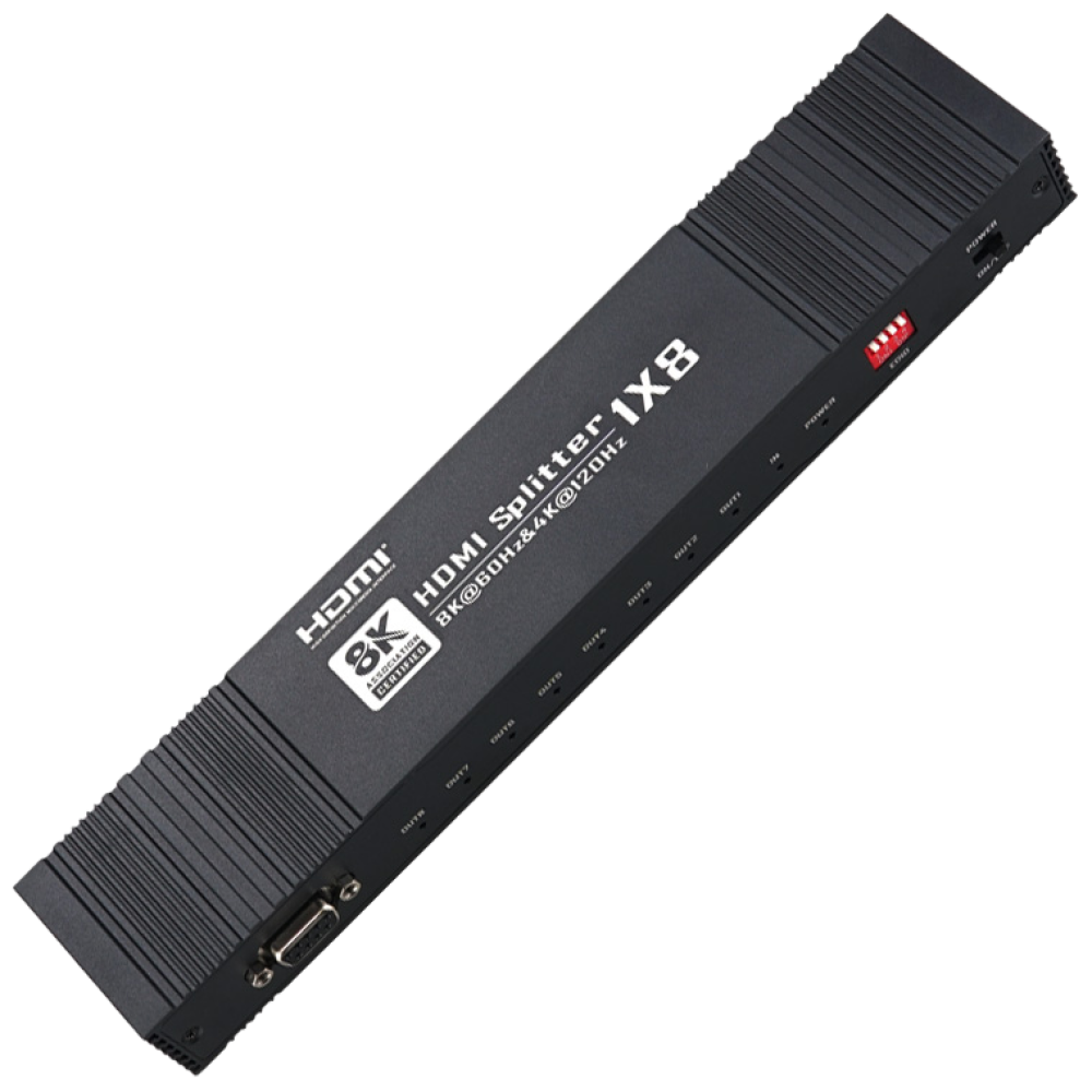 컴스 OU143 HDMI 분배기 2.1 1:8 8K@60Hz 4K@120Hz EDID RS232 163,630원