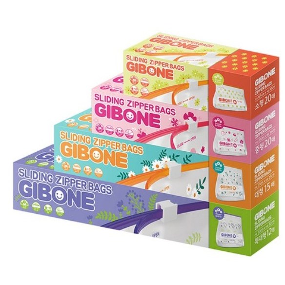 기본에 프레시키퍼 슬라이딩 지퍼백 특대형 12p + 대형 15p + 중형 20p + 소형 20p 18,810원