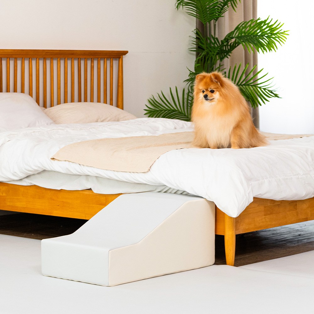 이리로 강아지 계단 실리콘 논슬립 2단 슈퍼스텝, 윗면(미스트그레이), 1개, 현재가 98,000원