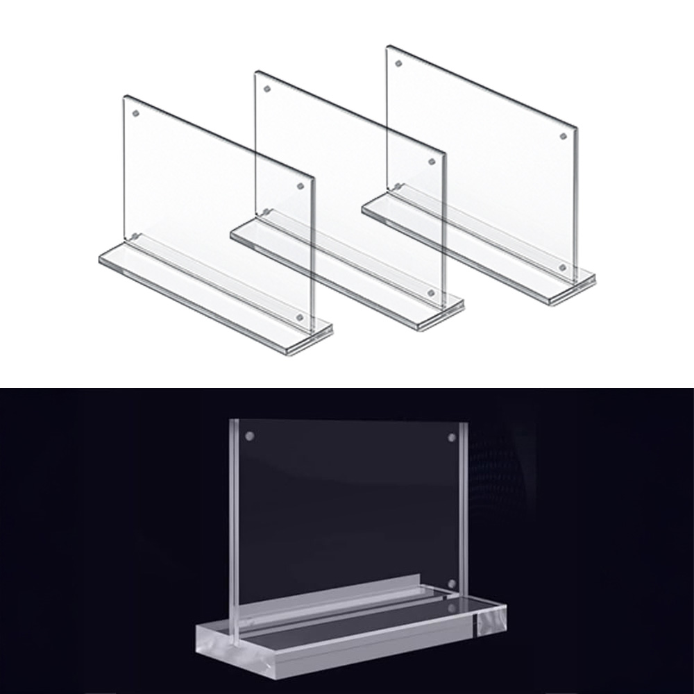 마그네틱 아크릴 스탠드 테이블 POP 꽂이 안내판 메뉴판 가격표 투명 액자, 3개 19,900원