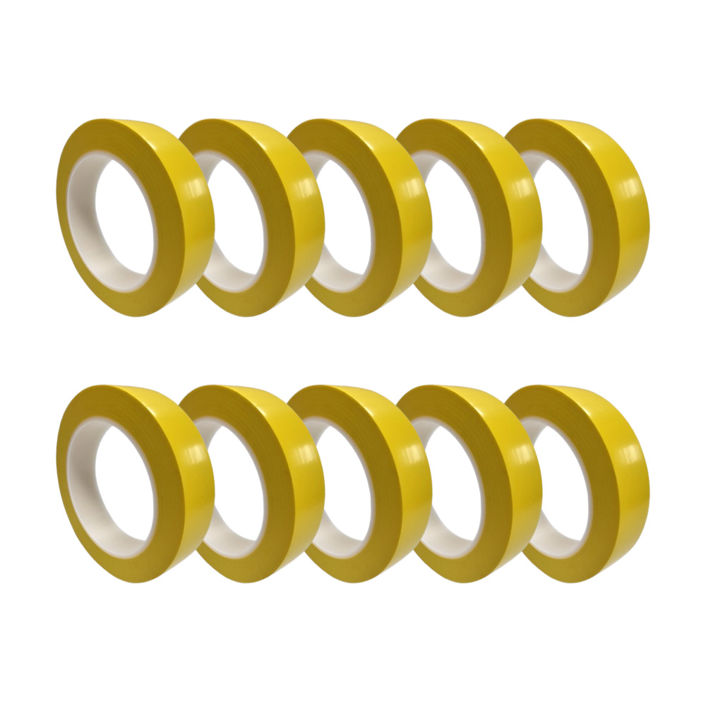 프로테이프 라인테이프 24mm*30M 노랑 10개, 바닥라인테이프 PVC 안전 경계 주차표시 구획 동선 사선, 10개 15,000원