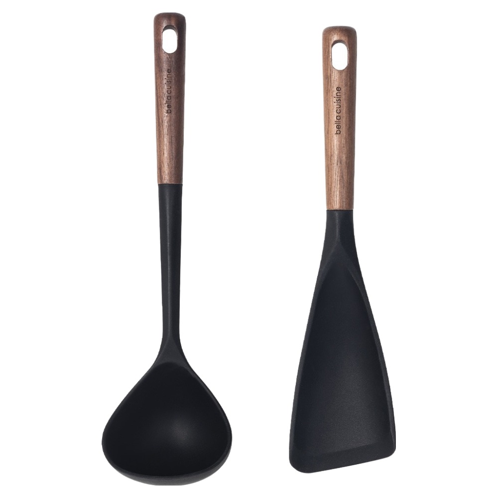 벨라쿠진 월넛우드 실리콘 조리도구 2종 세트 11,800원