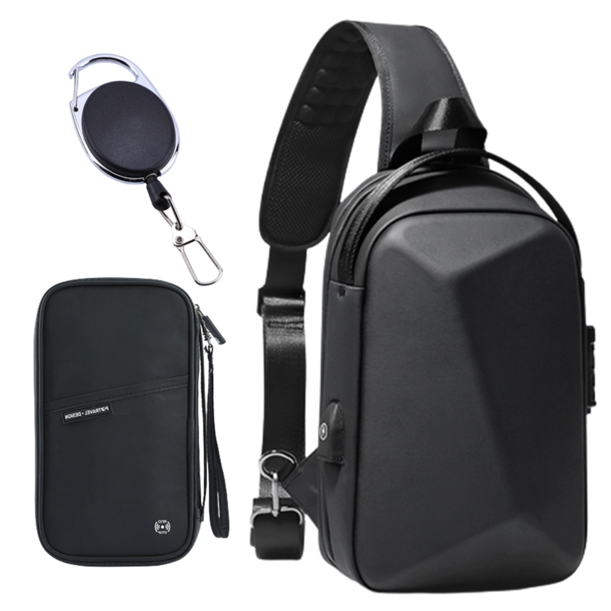 슬립인클라우드 삼중도난방지가방 소매치기방지 크로스백 여행용슬링백 RFID차단 유럽여행, 현재가 96,900원