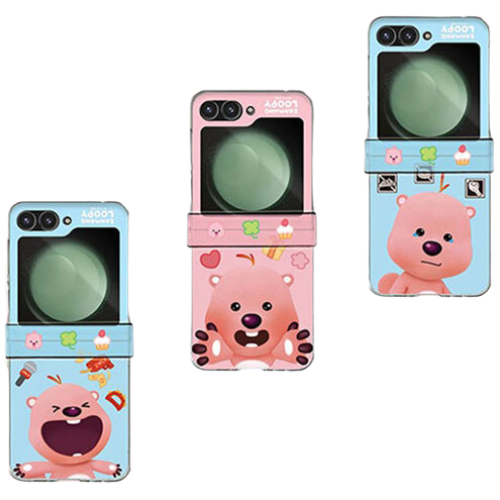 [제작] TW 잔망루피 갤럭시Z플립 페이스 반투명 컬러 힌지 하드 케이스 23,100원