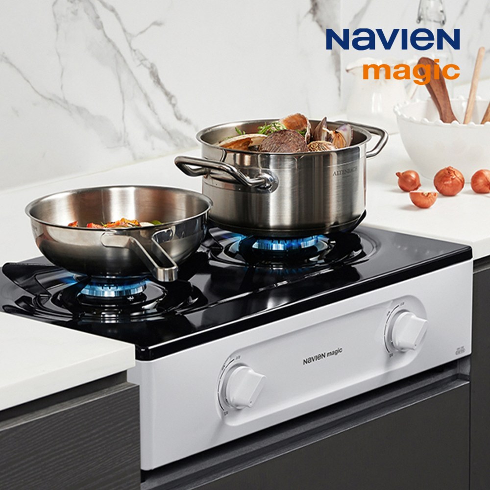 나비엔 매직 NEW 에코 2구 가스레인지, LNG, GRF-1302 110,000원