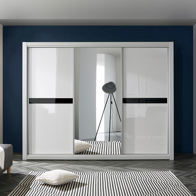 우아미가구 아멜리 슬라이딩 도어 장롱 풀세트 9자 1,172,900원