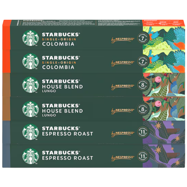 스타벅스 네스프레소 캡슐커피 3종세트 (하우스블렌드, 콜롬비아, 에스프레소로스트), 1세트, 60개입, 5.7g 53,900원