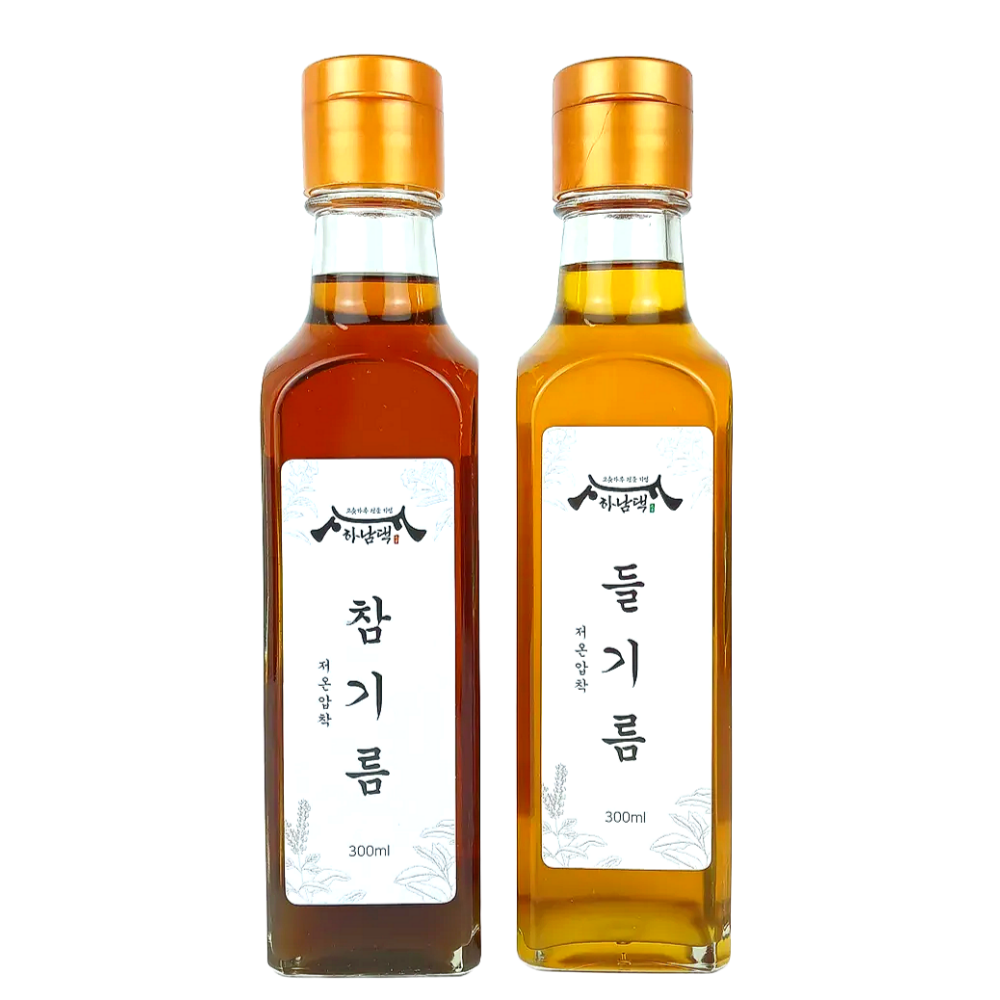 하남댁 건강한 고소함 저온압착 참기름+들기름, 1세트 16,900원