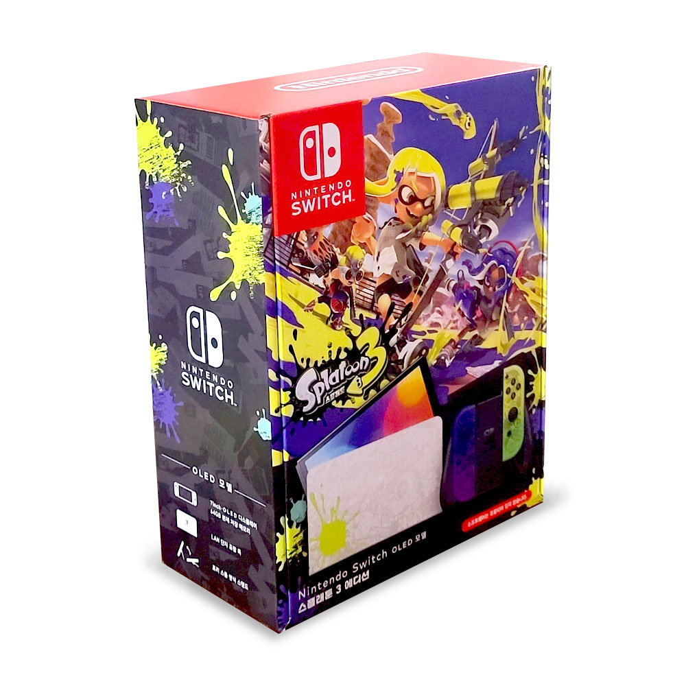 닌텐도 스위치 OLED 스플래툰3 에디션 게임기 본체 국내정품 454,550원