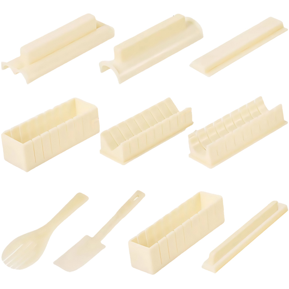 투데이리빙 10종 세트 하트 삼각 김밥발 김밥틀 김밥 말이 트레이 김밥용 구조틀 사각틀 하트틀 슬라이서 김발 초간단 소풍 요리 도구 밥주걱 주걱 포함 13,200원