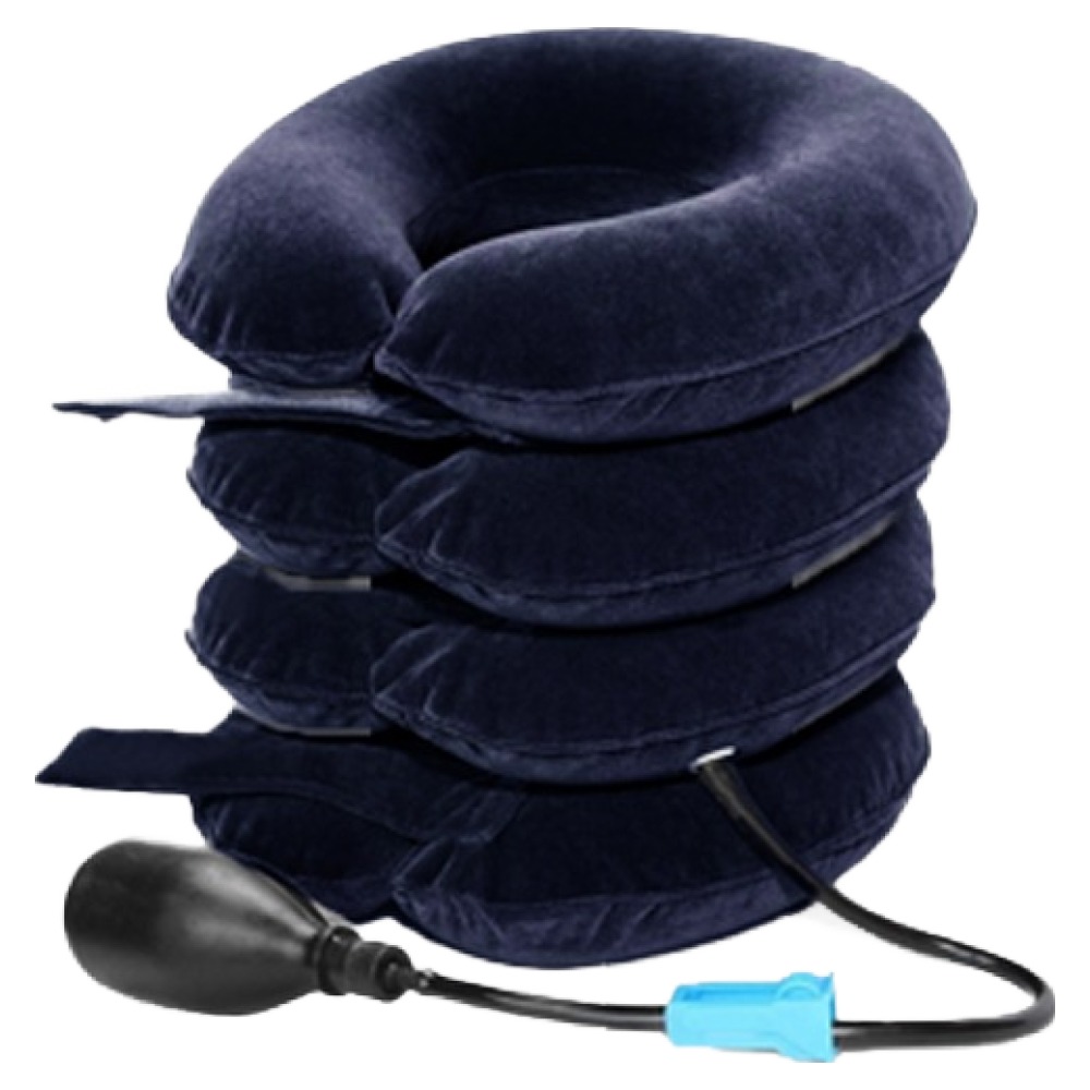 라이프엠디 4단 수동 펌프 공기주입식 수직 목견인 에어 튜브 1등급 의료기기 네이비 29,800원