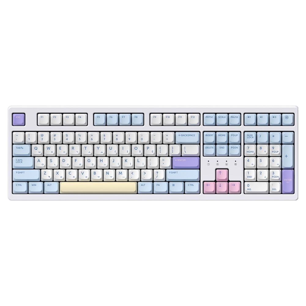 한성컴퓨터 동그리 8K 4K 가스켓 유무선 기계식 키보드 CREAM CHEESE 45g, Cotton Candy, TFG Cloud Max CF, 제조사축 99,000원