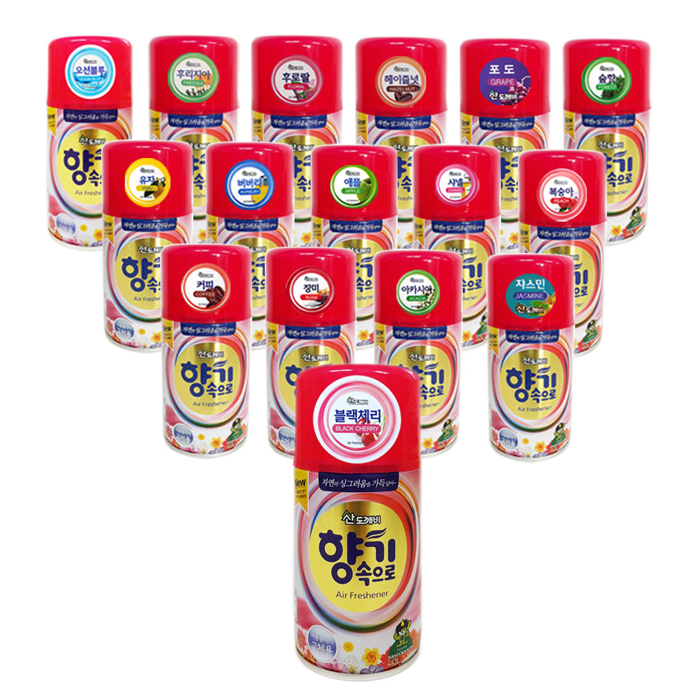 산도깨비 방향캔290ml/리필향캔/26종 택일/위해 우려 제품안전확인 2,300원