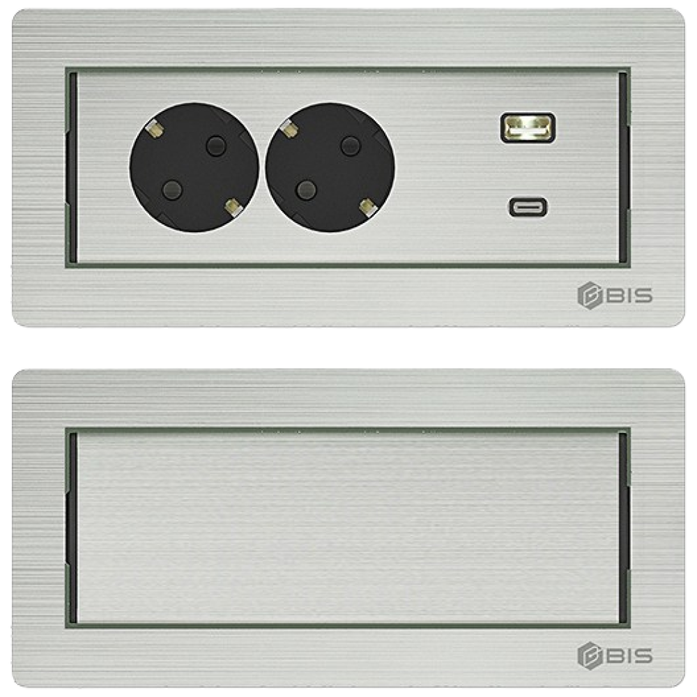 BIS플랫회전콘센트2구 화이트 빌트인 매립 USB 고속충전 사무실 회의실 책상 BID-N202MF, 1개 81,000원