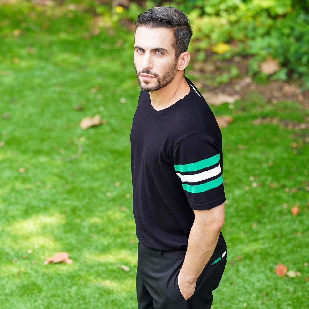 트리메르 남성 쿨링 냉감 기능성 니트 반팔 골프웨어 129,000원