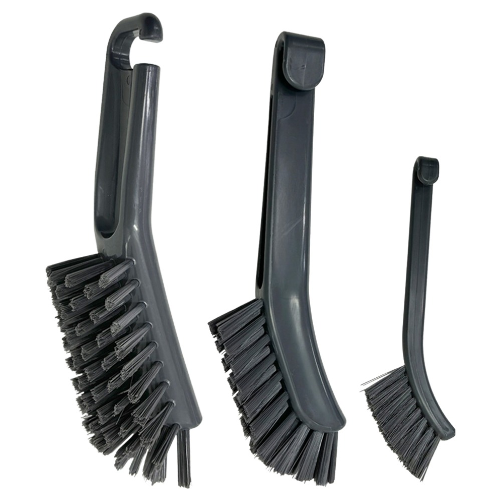 솔앤소울 다용도 청소 틈새 브러쉬 3종 세트, 다크그레이, 1세트 7,800원