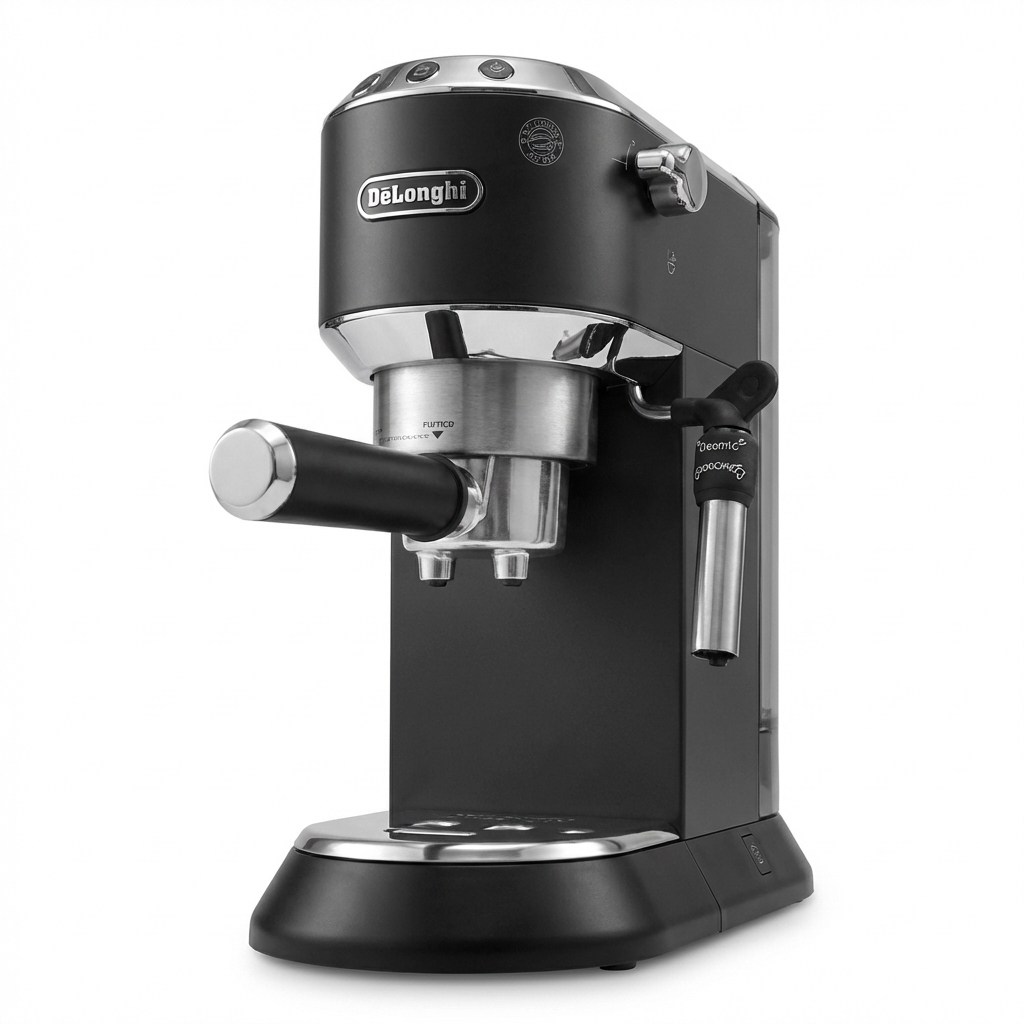 [원두 증정] 드롱기 뉴데디카 반자동 커피머신 EC685 (블랙화이트메탈) 401,200원