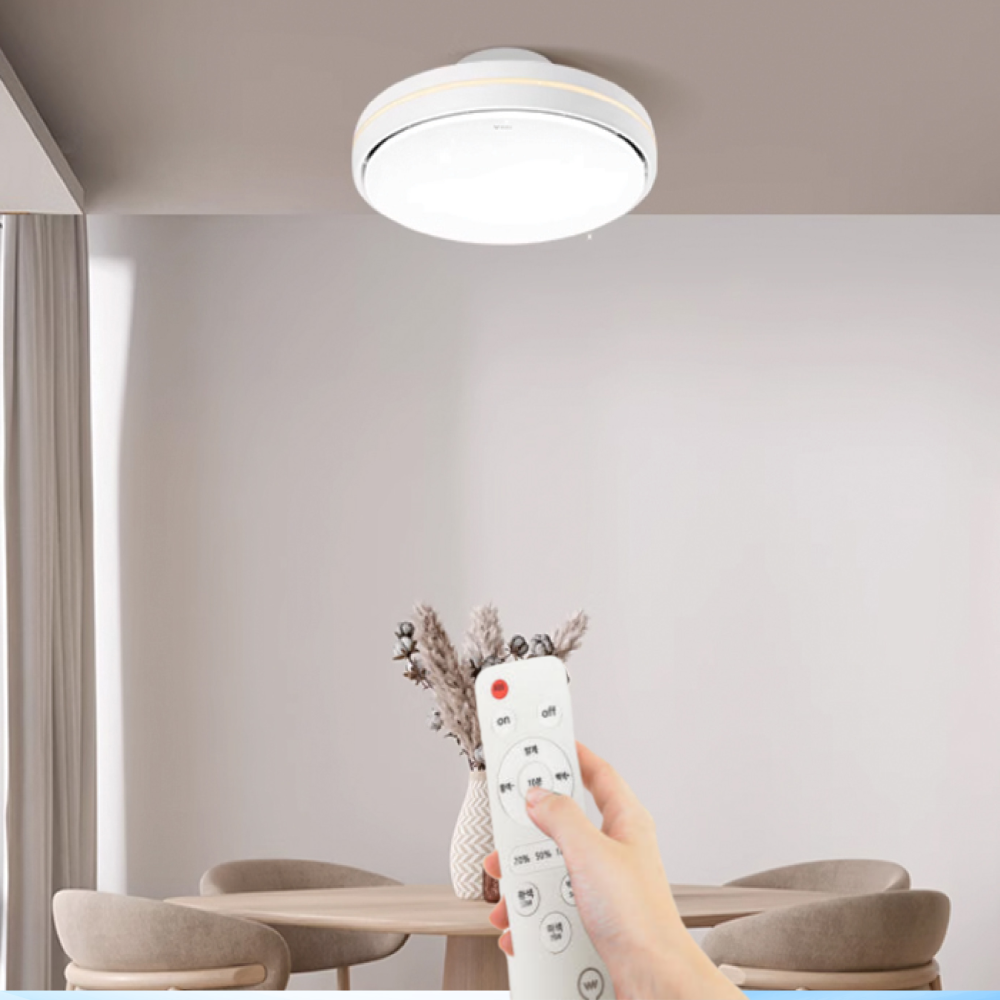 실링팬 LED 리모컨 방 천장 소형 미니 안방 작은방 실링팬 서큐라이트 275,000원