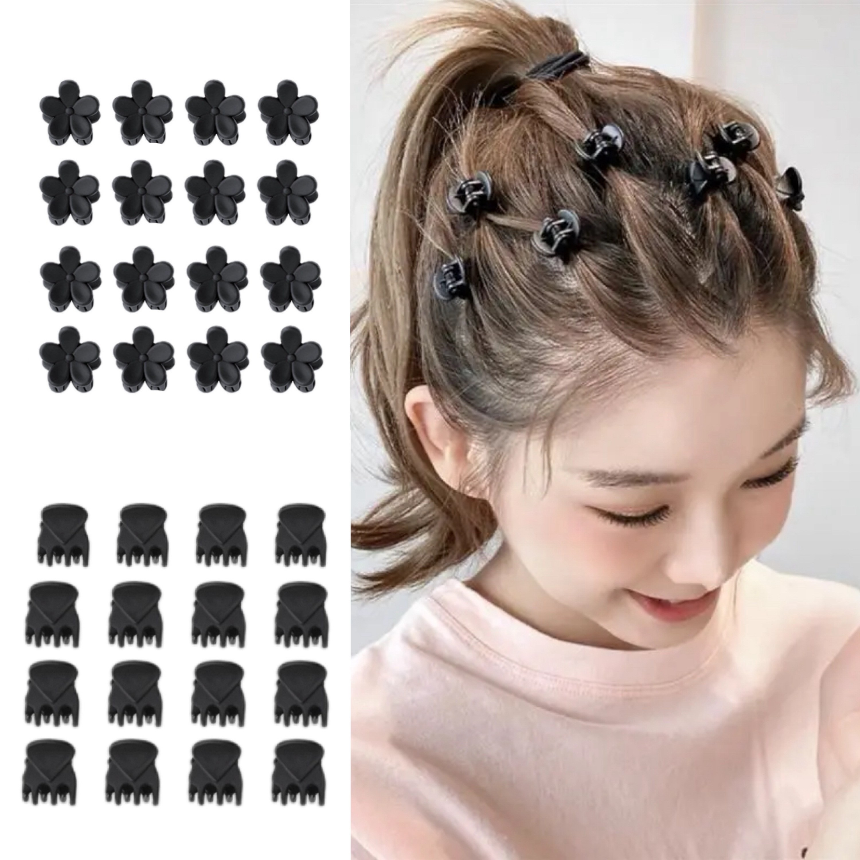 별라 여성 미니 꽃 헤어집게핀 32개 옆머리 앞머리 고정핀 4,900원