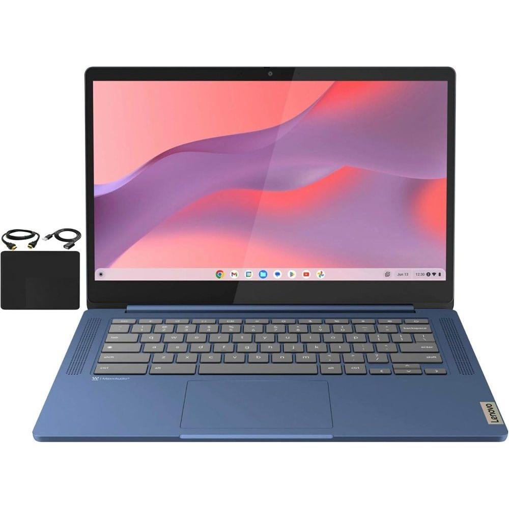 레노버 플래그십 크롬북  14인치 FHD 터치스크린 슬림 씬 라이트 노트북 8코어 미디어텍 콤파니오 520 프로세서 4GB RAM 64GB eMMC WiFi 6 크롬 OS 어비스 531,400원